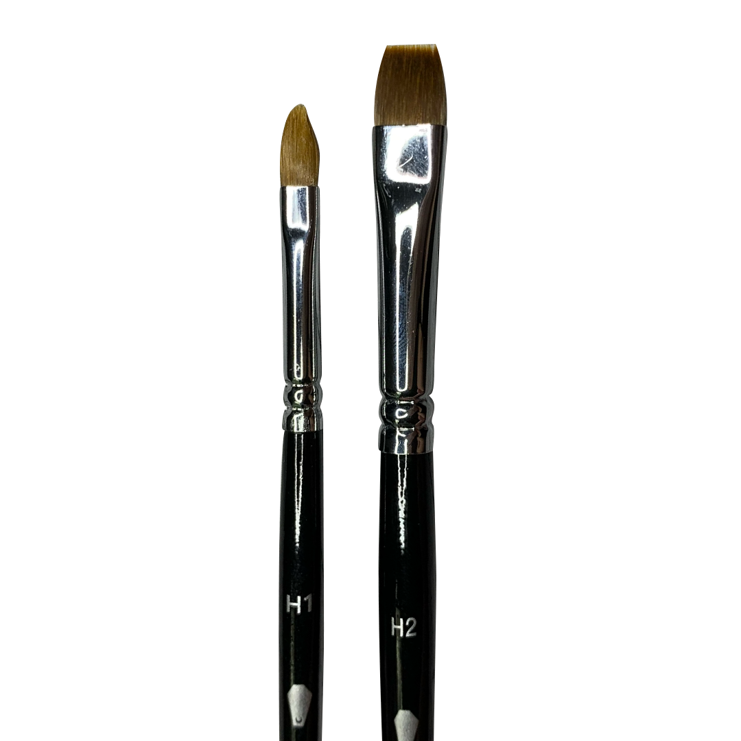 Falling Flat 2pc Brush Set (shorter handle)
