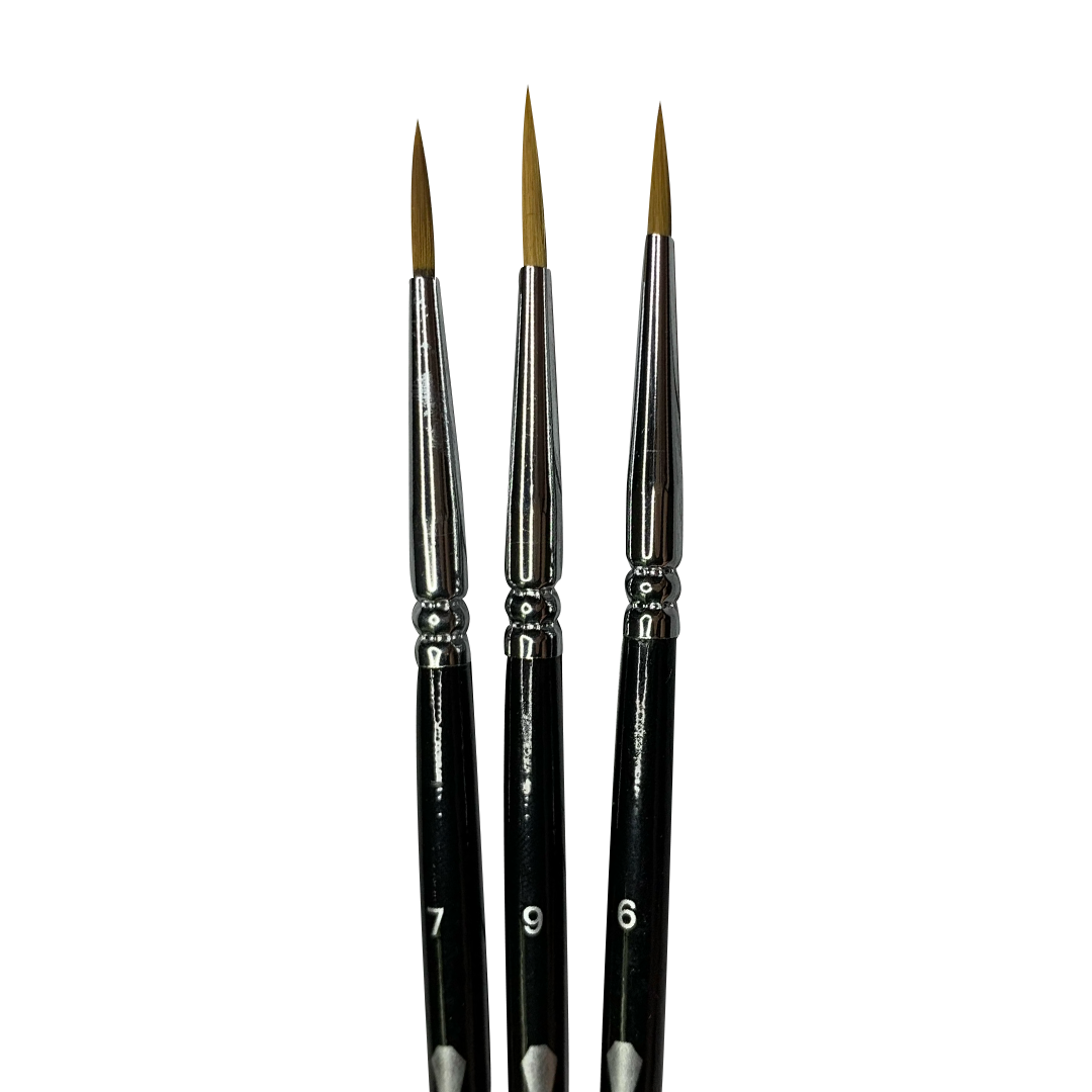 Through the Thick (and thin) 3pc Brush Set (shorter handle)